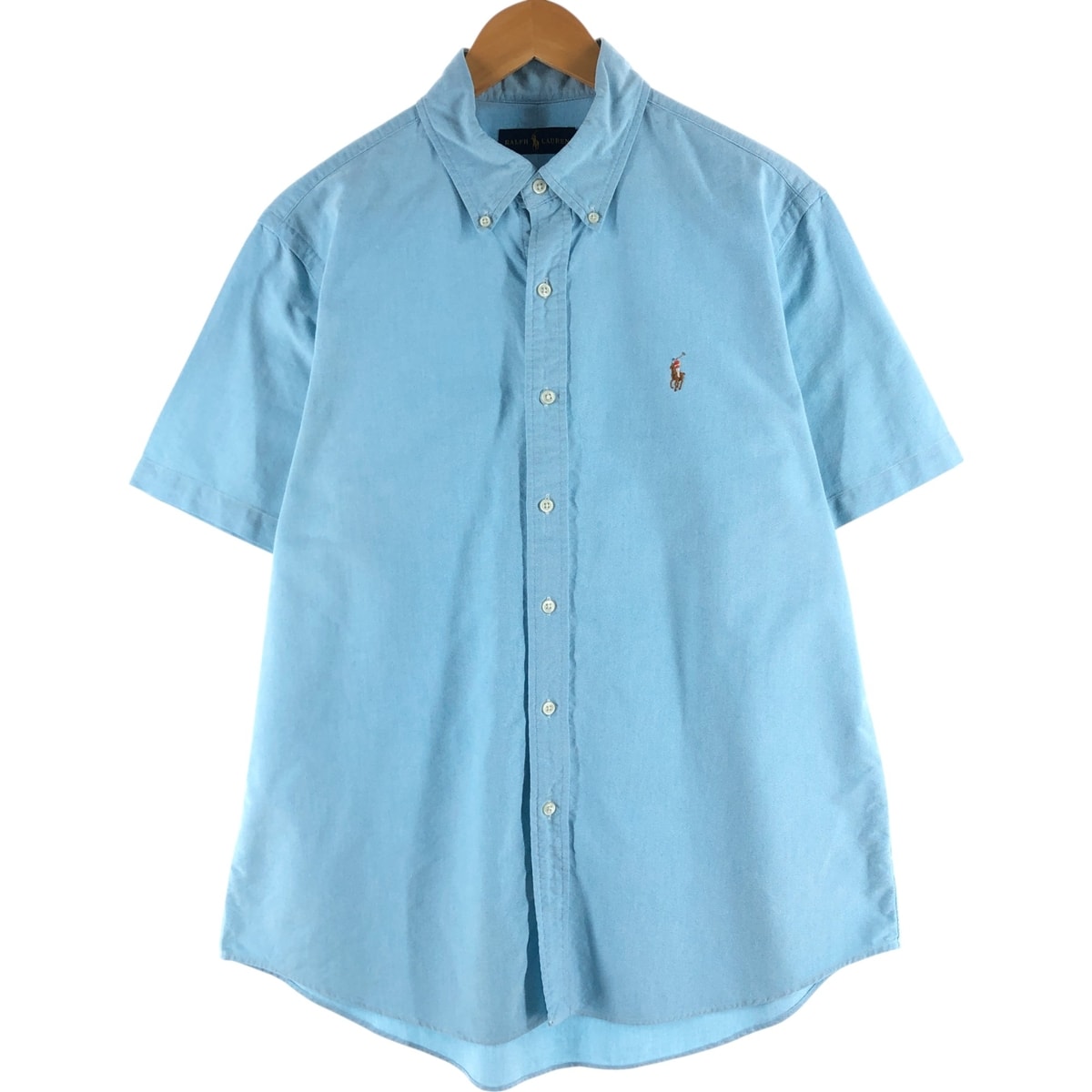 古着 ラルフローレン Ralph Lauren 半袖 ボタンダウンシャツ メンズL相当/eaa558345