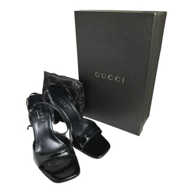 グッチ GUCCI #36C 23cm パテント サンダル