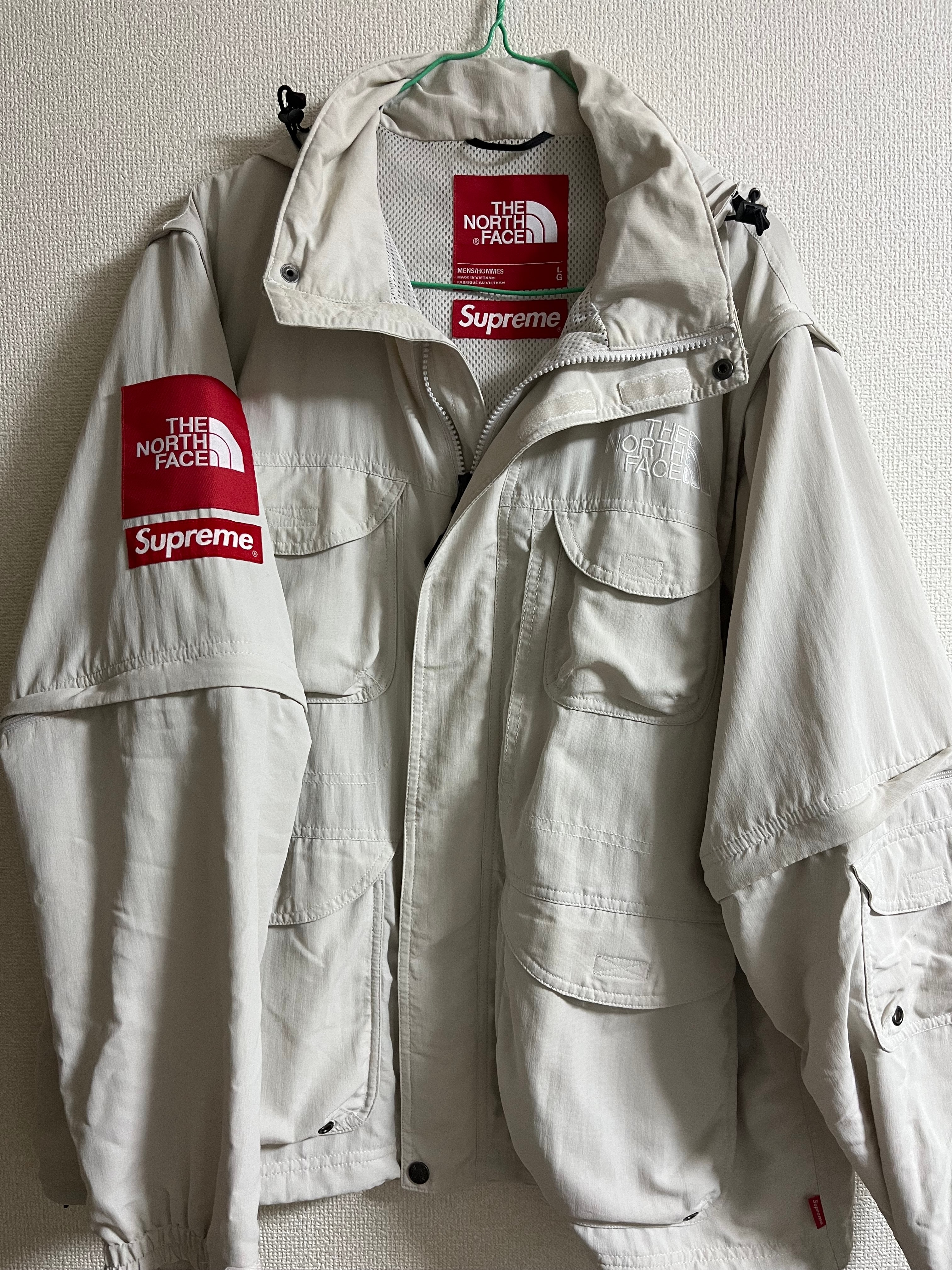 Supreme x The North Face Trekking Convertible Jacket "Moonlight Ivory"