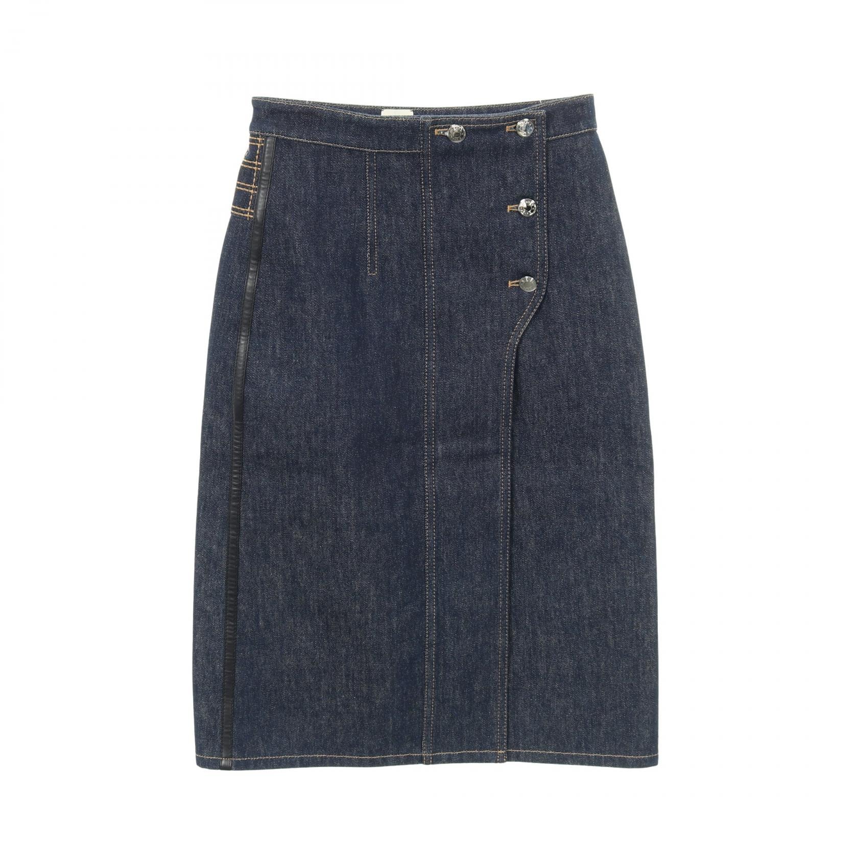 やや傷や汚れあり】エルメス HERMES セリエボタン スカート 衣料品