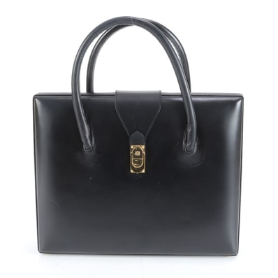 ■美品 ロエベ アナグラムハンドバッグ レザー