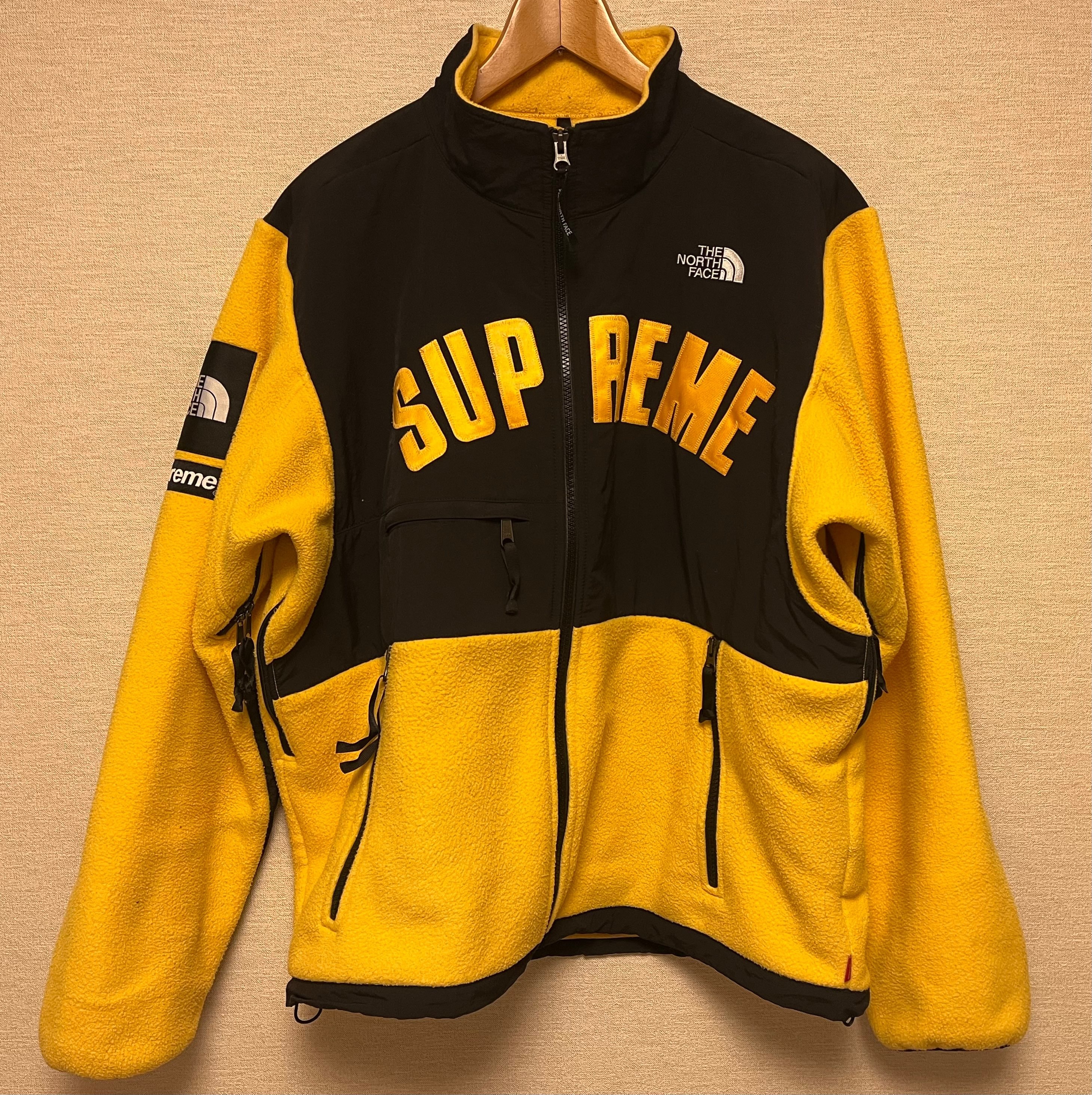 Supreme x The North Face Arc Logo Denali Fleece Jacket "Yellow"