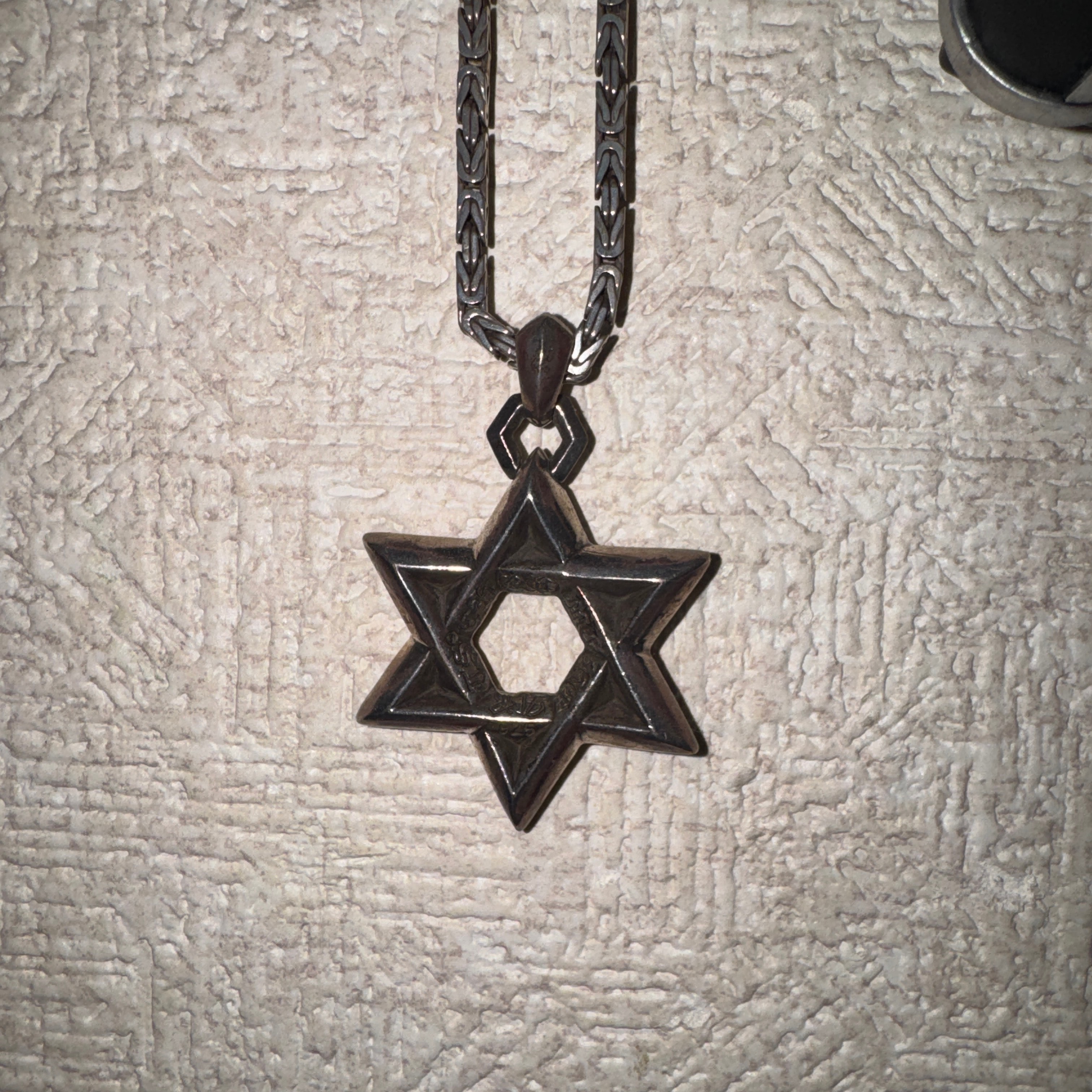 Chrome Hearts Large Star of David Pendant "Silver"