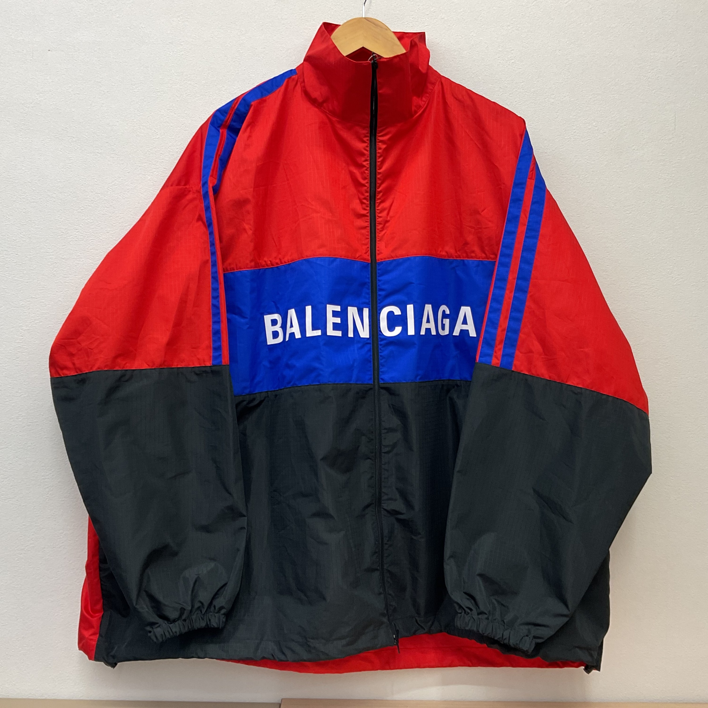 Balenciaga 【バレンシアガ】ナイロン ジャケット レッド ブルー ブラック 46
