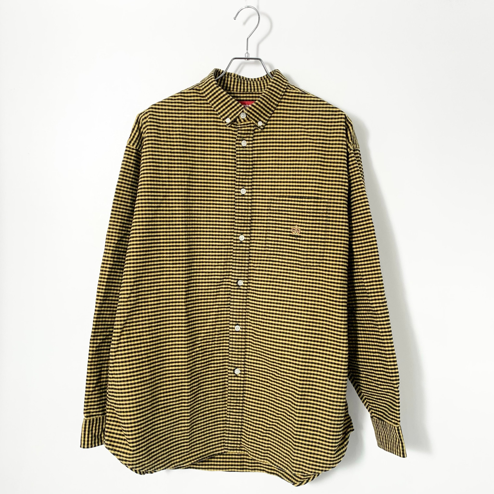 Supreme Loose Fit Flannel Oxford Shirt "Yellow Plaid"