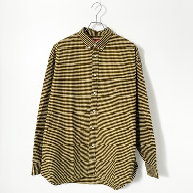 Supreme Loose Fit Flannel Oxford Shirt "Yellow Plaid"
