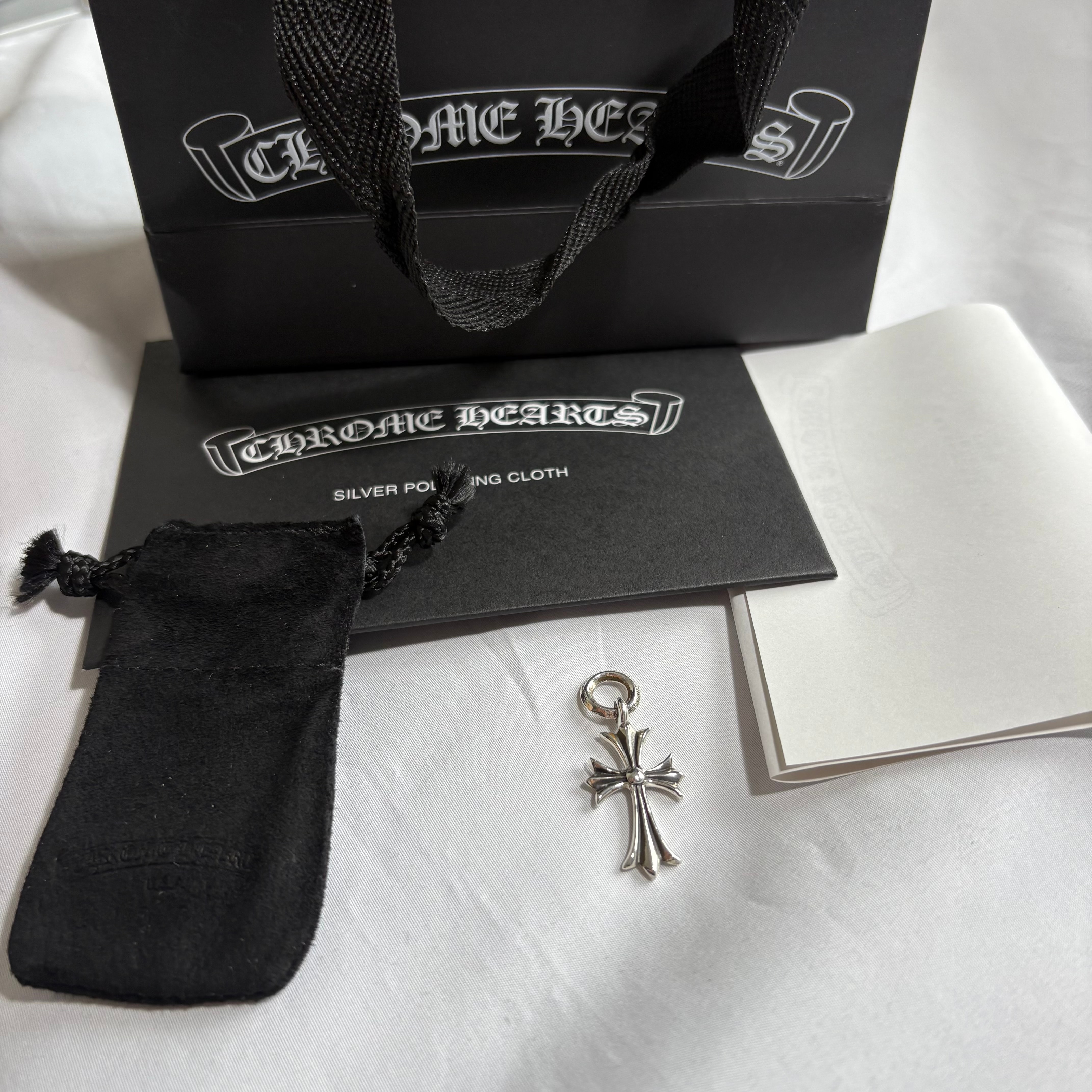 Chrome Hearts Tiny CH Cross Charm "Silver"