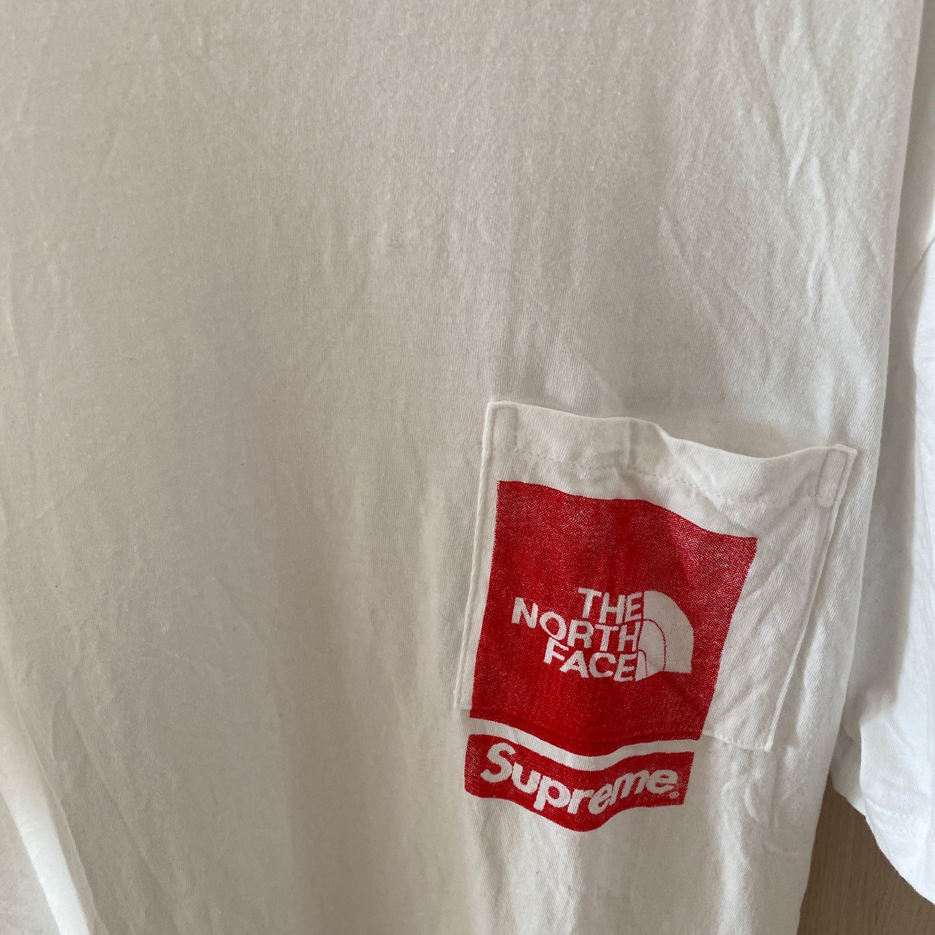 Supreme x The North Face Printed Pocket Tee "White"