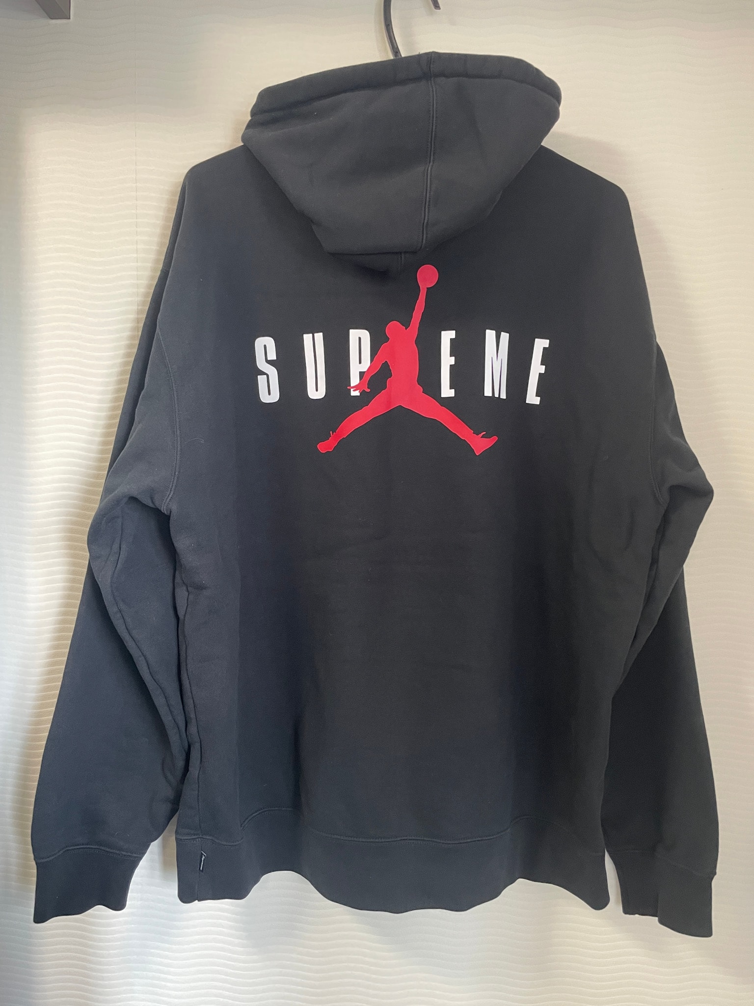 Supreme x Jordan Hooded Sweatshirt "Black"