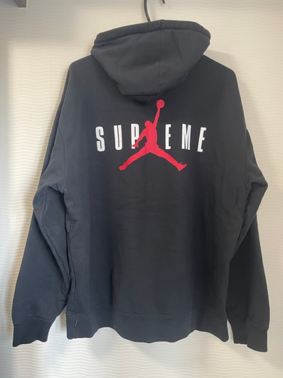 Supreme x Jordan Hooded Sweatshirt "Black"