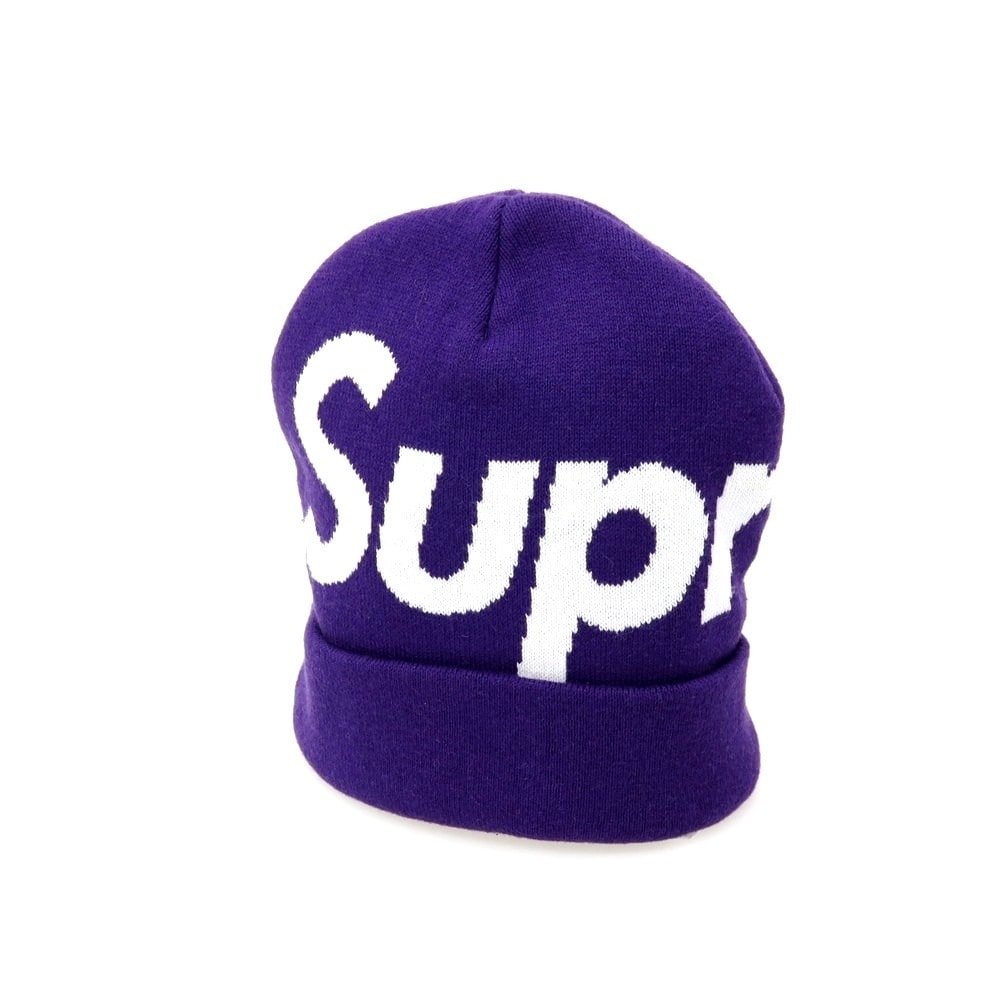 【中古】シュプリーム Supreme 2025年秋冬 Big Logo Beanie ニットキャップ パープル【サイズ58cm(ONE SIZE)】【メンズ】