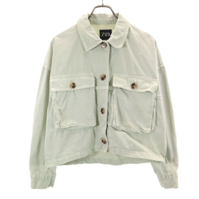 ZARA ザラ トラッカー ジャケット M ライム系