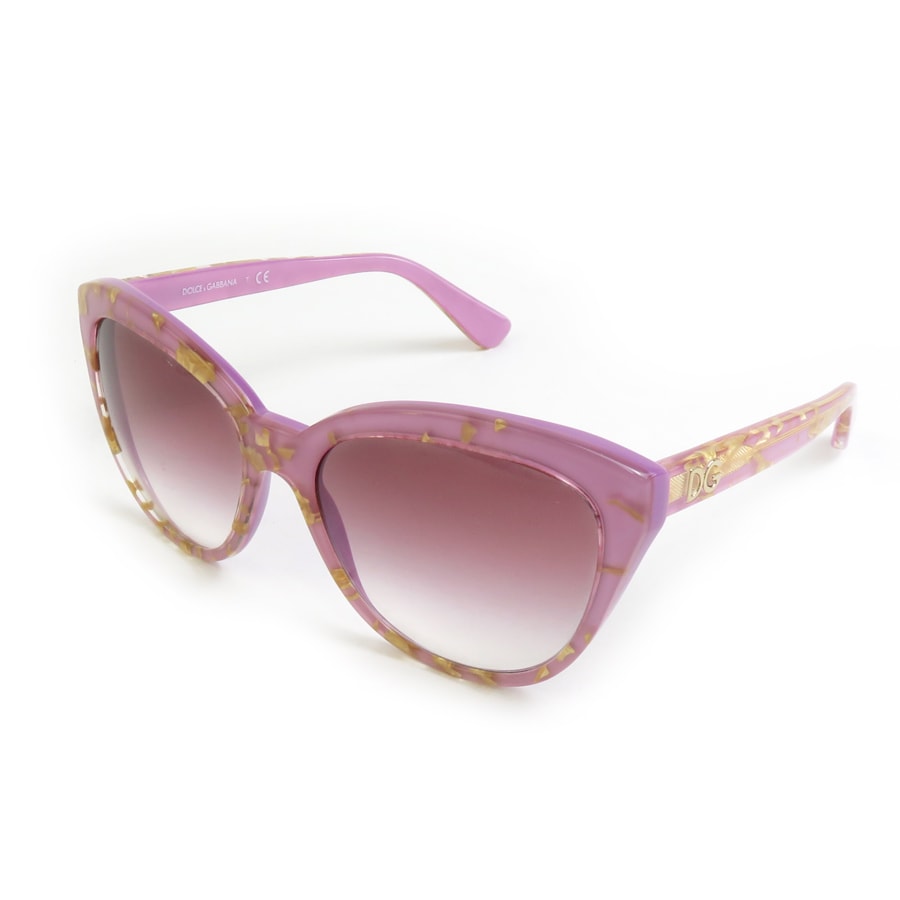 ドルチェアンドガッバーナ DOLCE&GABBANA サングラス プラスチック パープル レディース【中古】 56238a