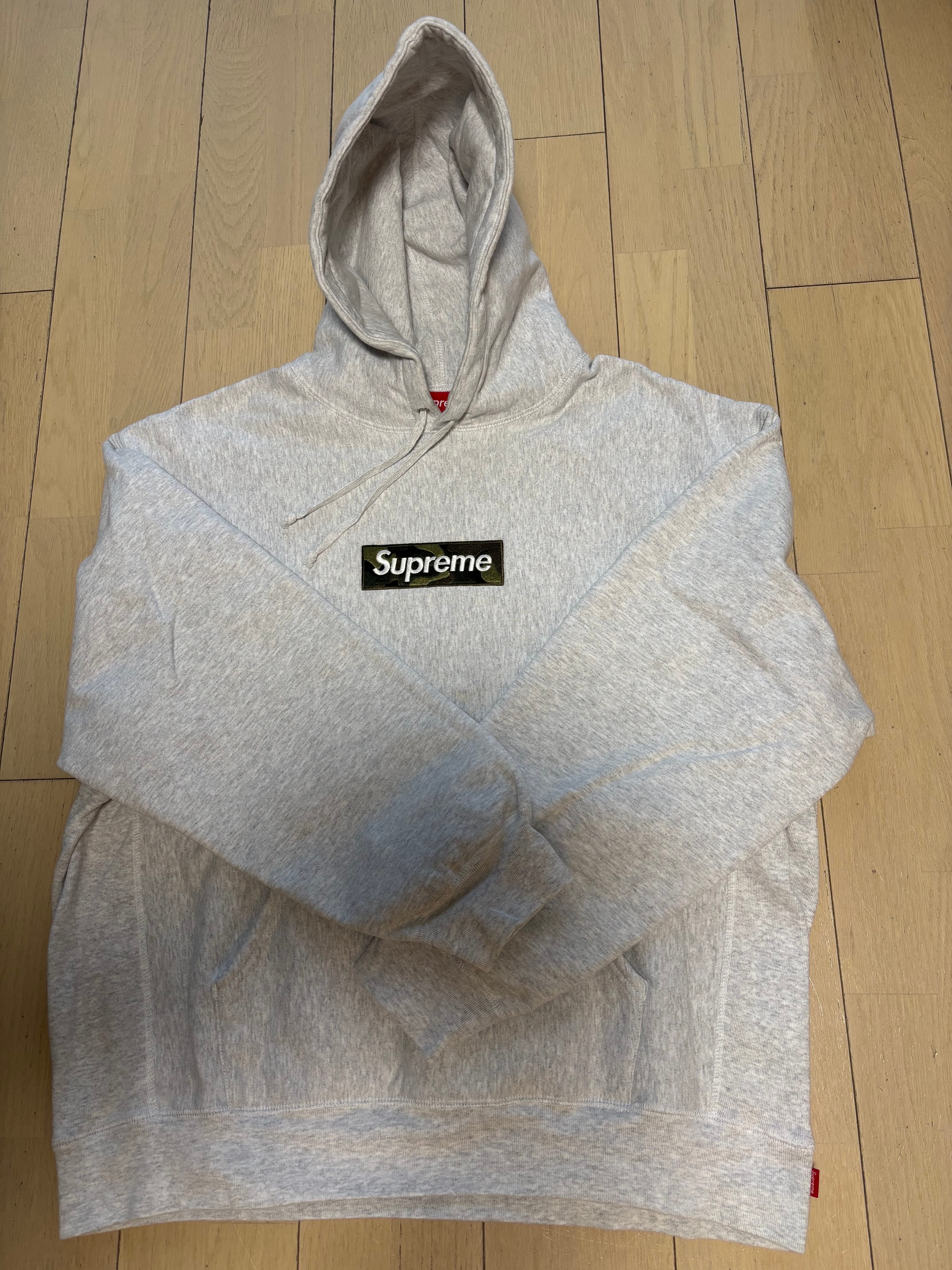 Supreme Box Logo Hooded Sweatshirt "Ash Grey" (23FW)