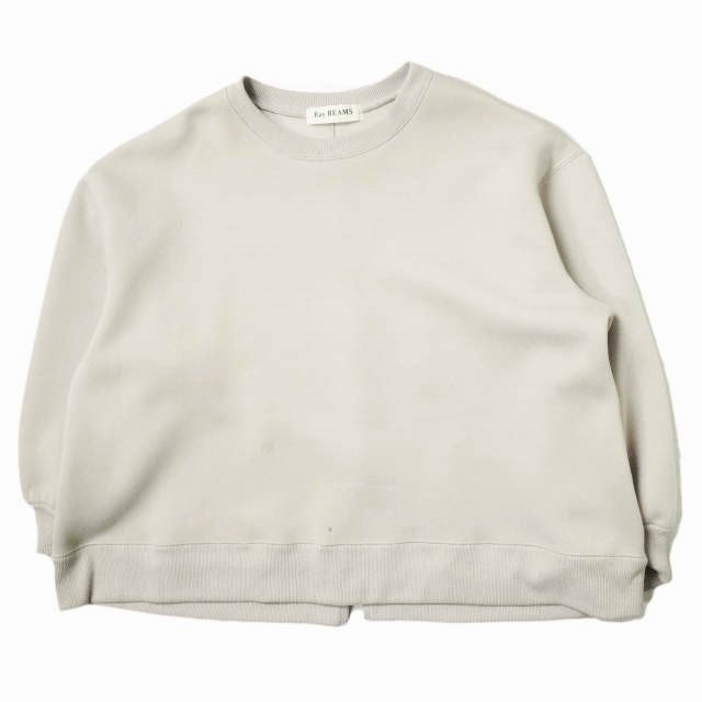 Ray BEAMS レイビームス 20SS バックスリットボリュームプルオーバー 63-14-0212-370 ONE SIZE グレージュ トレーナー ダンボール スウェット トップス g10738