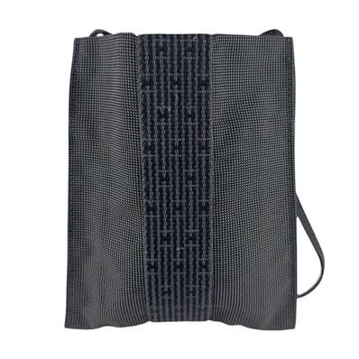 エルメス HERMES 斜め掛けショルダーバッグ エールライン ポシェット キャンバス ダークグレー ユニセックス【中古】 z9240