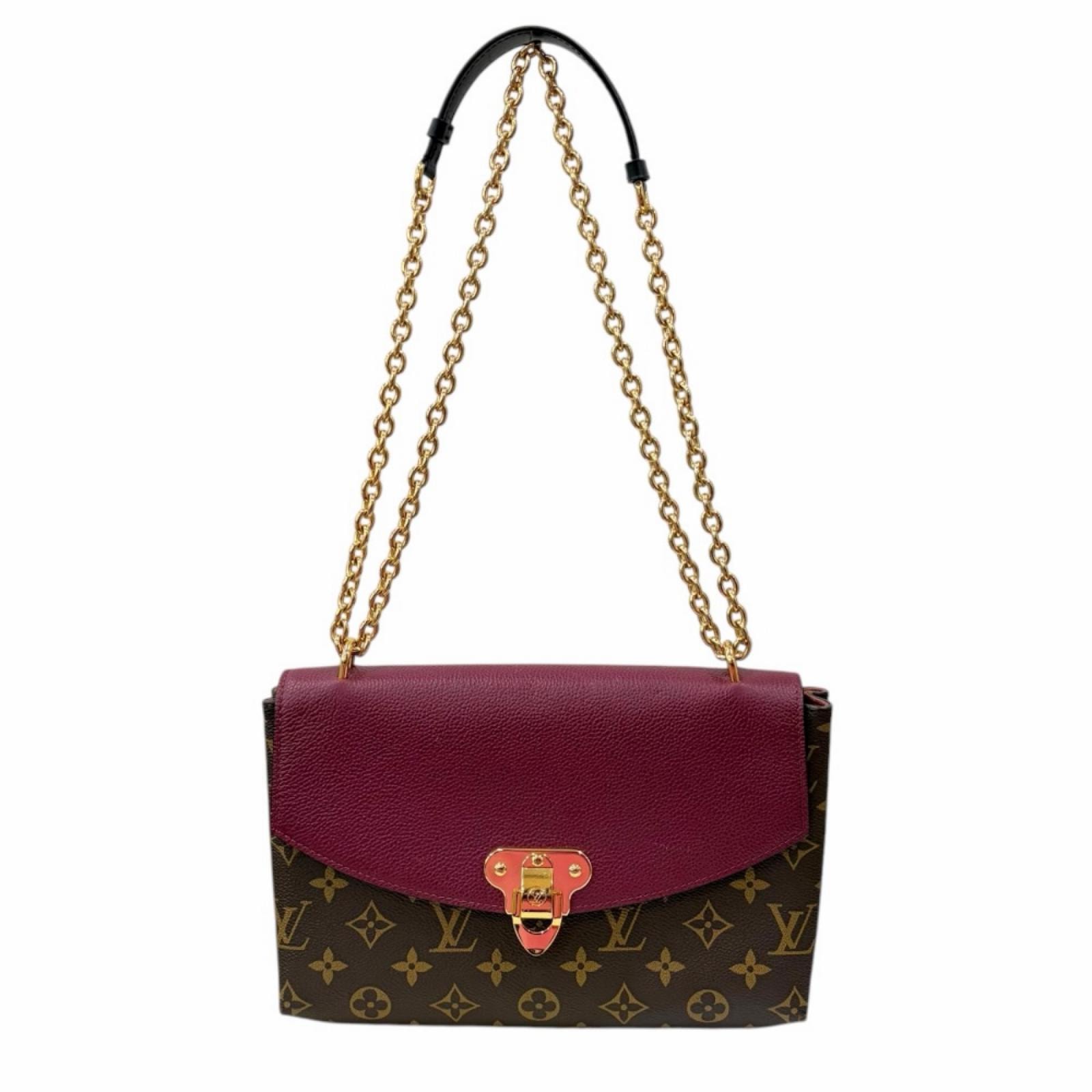 ルイヴィトン サン プラシーノ モノグラム ショルダーバッグ モノグラムキャンバス M43715 ブラウン レディース LOUIS VUITTON 中古