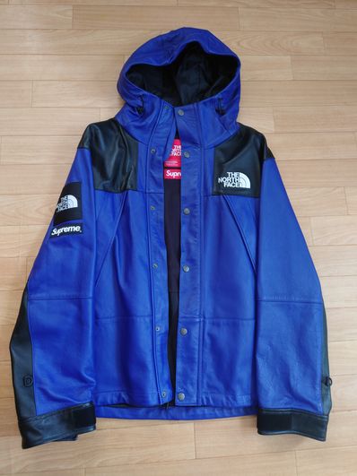 Supreme x The North Face Leather Mountain Parka "Purple"