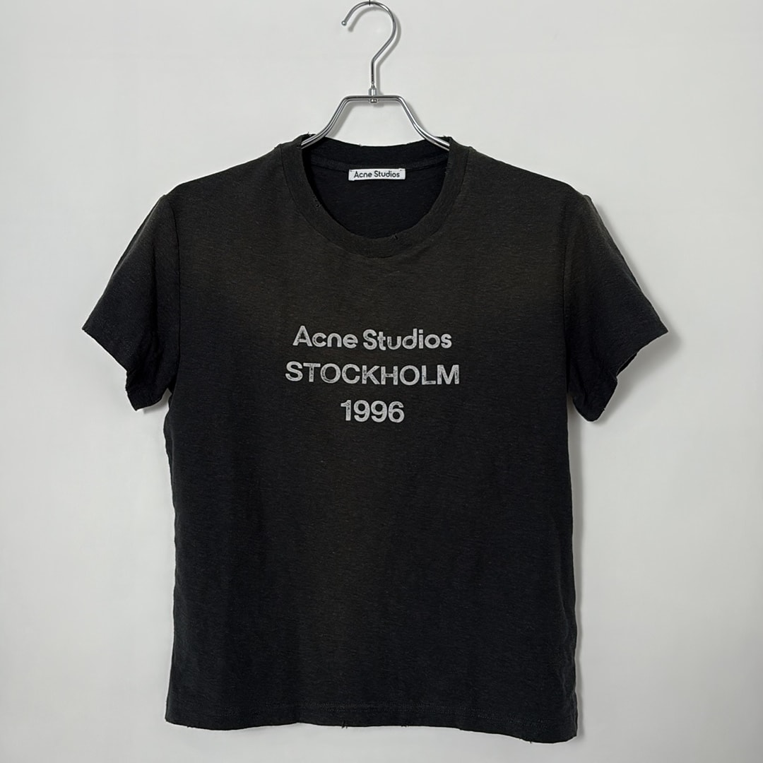 Acne Studios Fitted Logo T-Shirt Black
