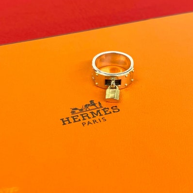 HERMES エルメス ケリー リング シルバー925 K18イエローゴールド リング・指輪 10.5号 シルバー
72823