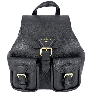 LOUIS VUITTON ルイヴィトン リュック バックアップ クロスボディバッグ バックパック M47072 モノグラム・アンプラント ブラック 黒 ゴールド金具 メンズ【中古品】