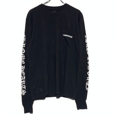 Chrome Hearts Scroll Logo L/S T-Shirt "Black"