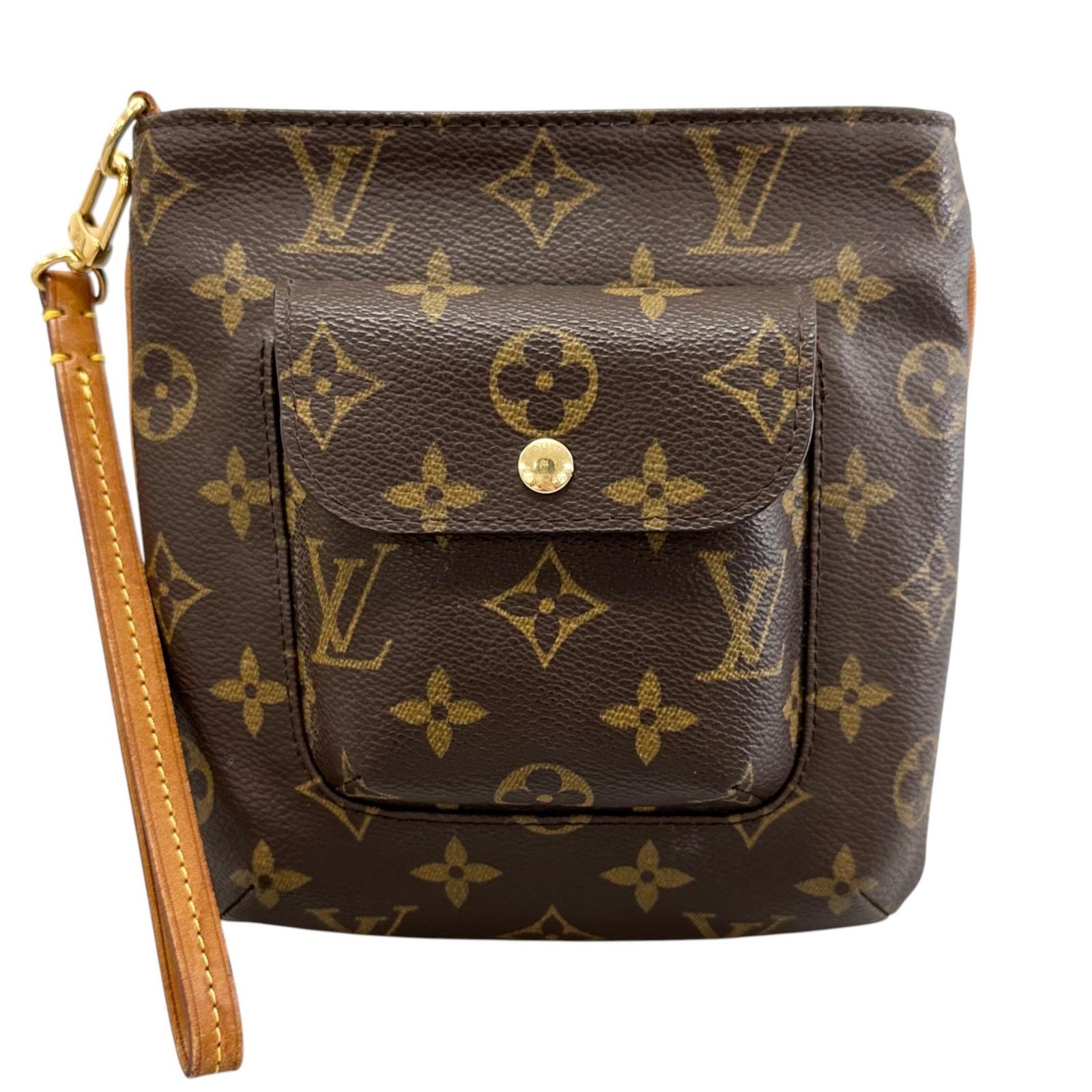 美品 LOUIS VUITTON ルイ・ヴィトン パルティシオン M51901 ショルダーバッグ モノグラムキャンバス ブラウン レディース ポーチ【中古】