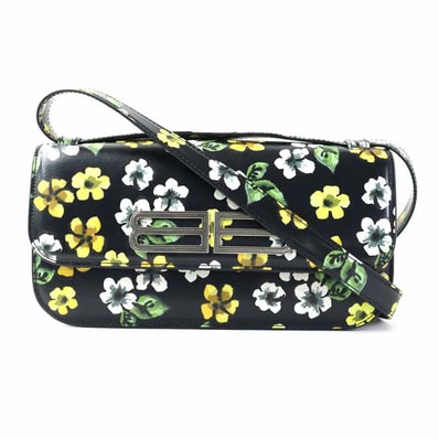 バレンシアガ BALENCIAGA ショルダーバッグ ゴシップ レザー ブラック/マルチカラー レディース 674693【中古】 90273k