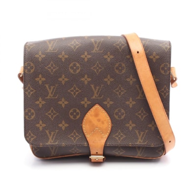 ルイ・ヴィトン LOUIS VUITTON カルトシエールGM ショルダーバッグ バッグ PVCコーティングキャンバス レザー モノグラム レディース ブラウン系 M51252 【中古】
