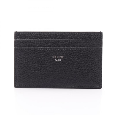 セリーヌ CELINE ミディアム カードホルダー カードケース アクセサリー レザー メンズ ブラック系 10N763GTH38SI 【新品】