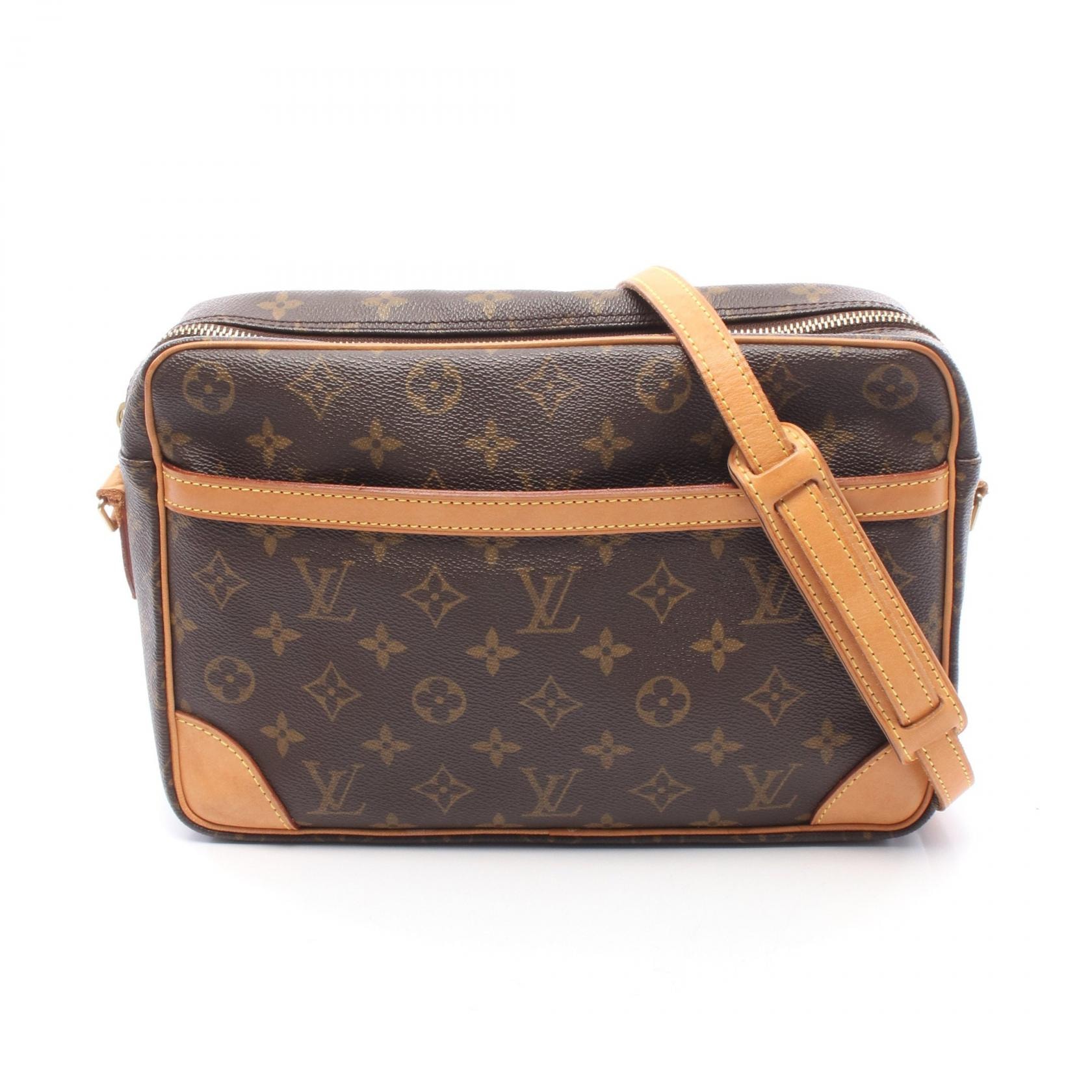 ルイ・ヴィトン LOUIS VUITTON トロカデロ30 モノグラム ショルダーバッグ バッグ PVCコーティングキャンバス レザー モノグラム レディース ブラウン系 M51272 【中古】