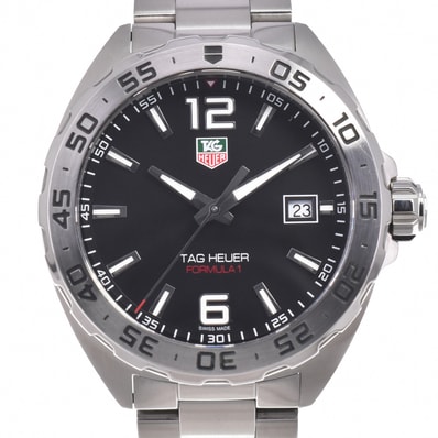 タグホイヤー TAG HEUER WAZ1112 フォーミュラ1 ブラック クォーツ メンズ 美品 腕時計 O#151136