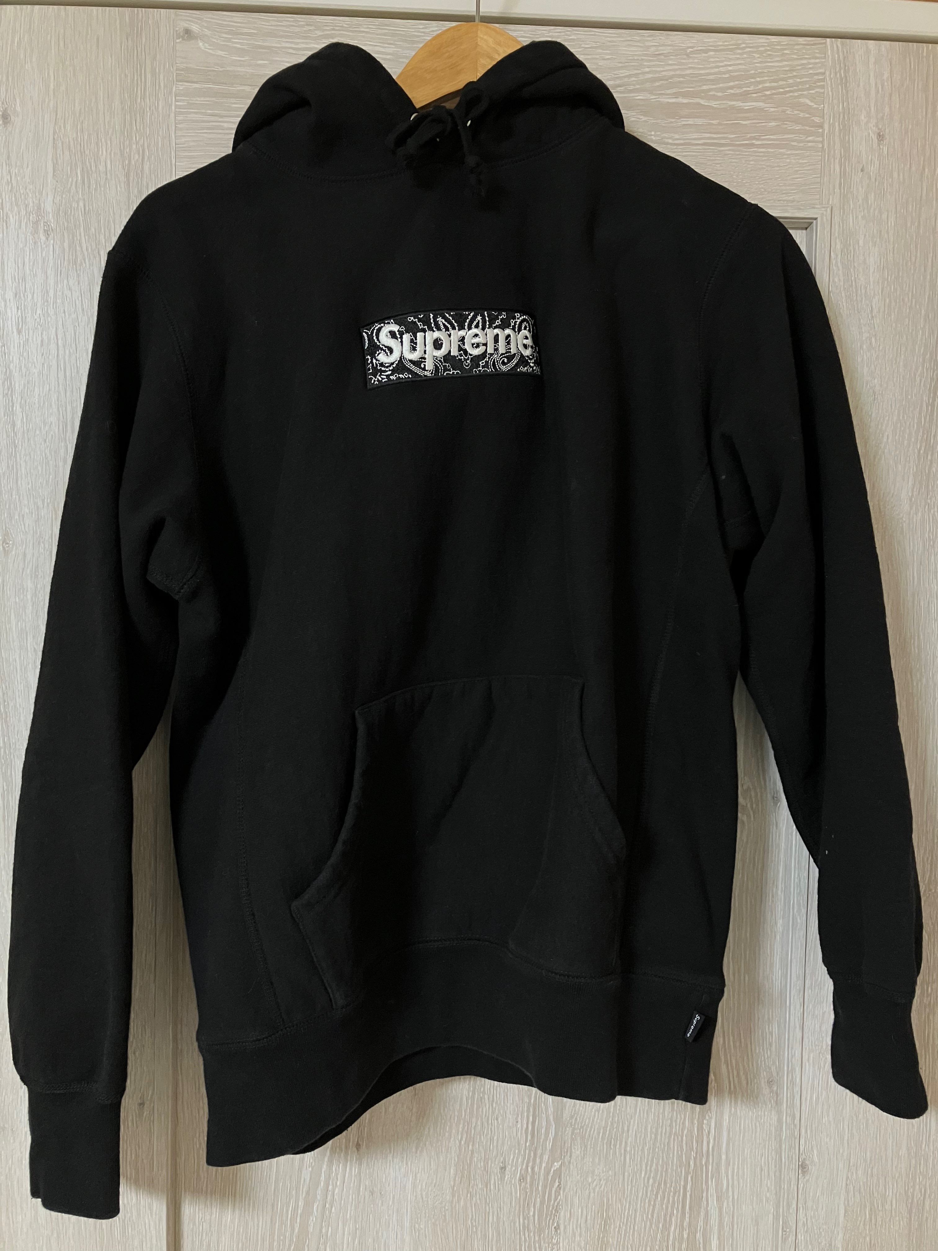 Supreme Bandana Box Logo Hooded Sweatshirt "Black"