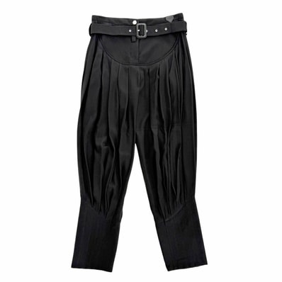 未使用品 ルイヴィトン LVロゴレザーパッチ ベルト サルエルパンツ 36