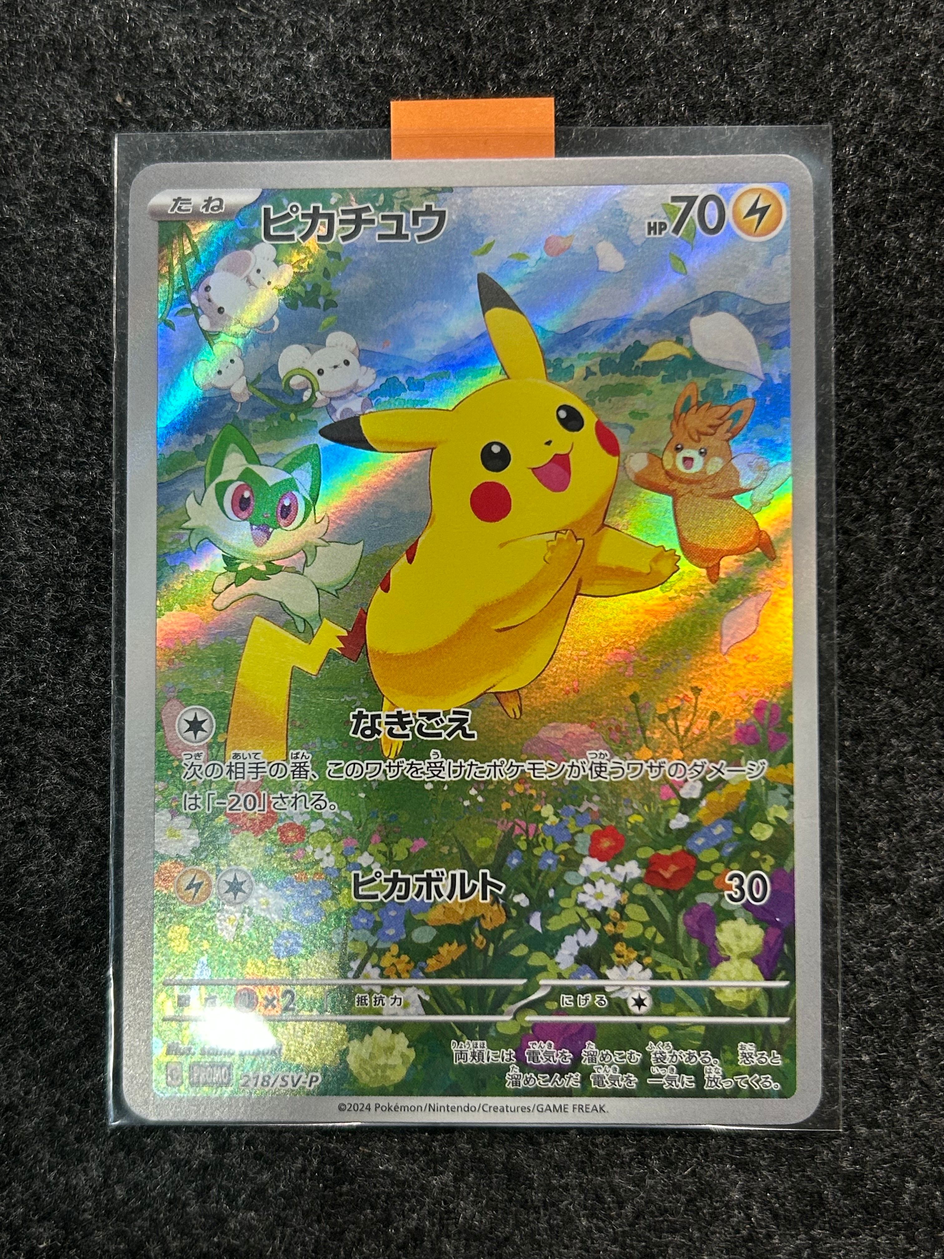 ピカチュウ P [SV-P 218](プロモカードパック「ポケカの夏がキタ!プロモカードGetキャンペーン!」)