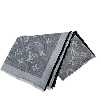 ルイヴィトン LOUIS VUITTON ストール モノグラム ショールビヨンド M70659 グレー