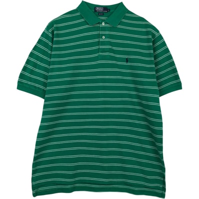 古着 ラルフローレン Ralph Lauren POLO by Ralph Lauren 半袖 ボーダー ポロシャツ メンズXL相当/eaa622714