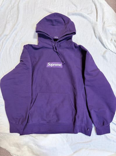 Supreme Box Logo Hooded Sweatshirt "Purple" (23FW)