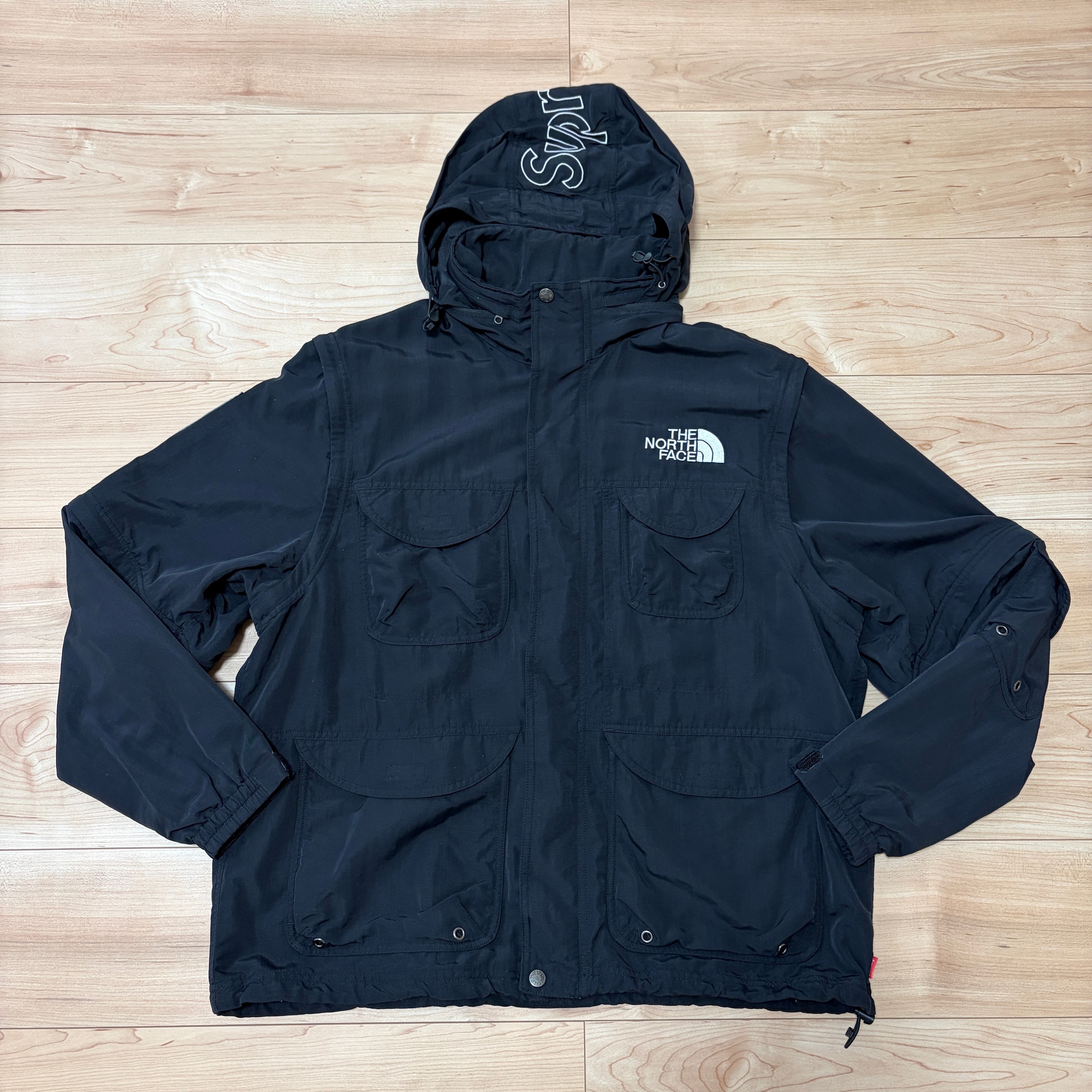 シュプリーム ザノースフェイス トレッキング コンバーティブル ジャケット "ブラック" NP02205I/NF0A7WX4