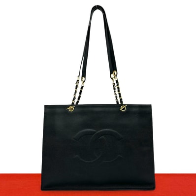 CHANEL シャネル デカココ キャビアスキン トートバッグ ブラック
6067b