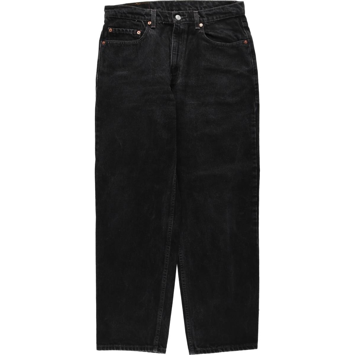 古着 90年代 リーバイス Levi's 550-0260 RELAXED FIT ブラックデニム テーパードデニムパンツ メンズw33相当 ヴィンテージ/eaa649400