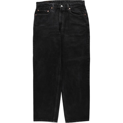古着 90年代 リーバイス Levi's 550-0260 RELAXED FIT ブラックデニム テーパードデニムパンツ メンズw33相当 ヴィンテージ/eaa649400