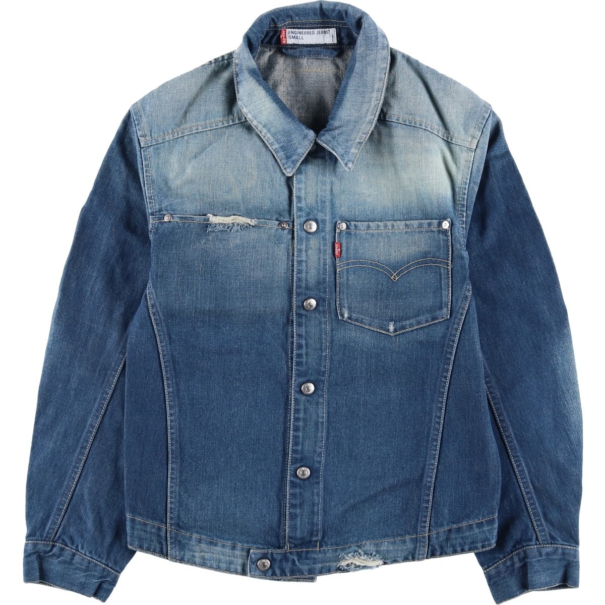 古着 リーバイス Levi's ENGINEERED エンジニアード ユーロモデル デニムジャケット Gジャン メンズS相当/eaa628458