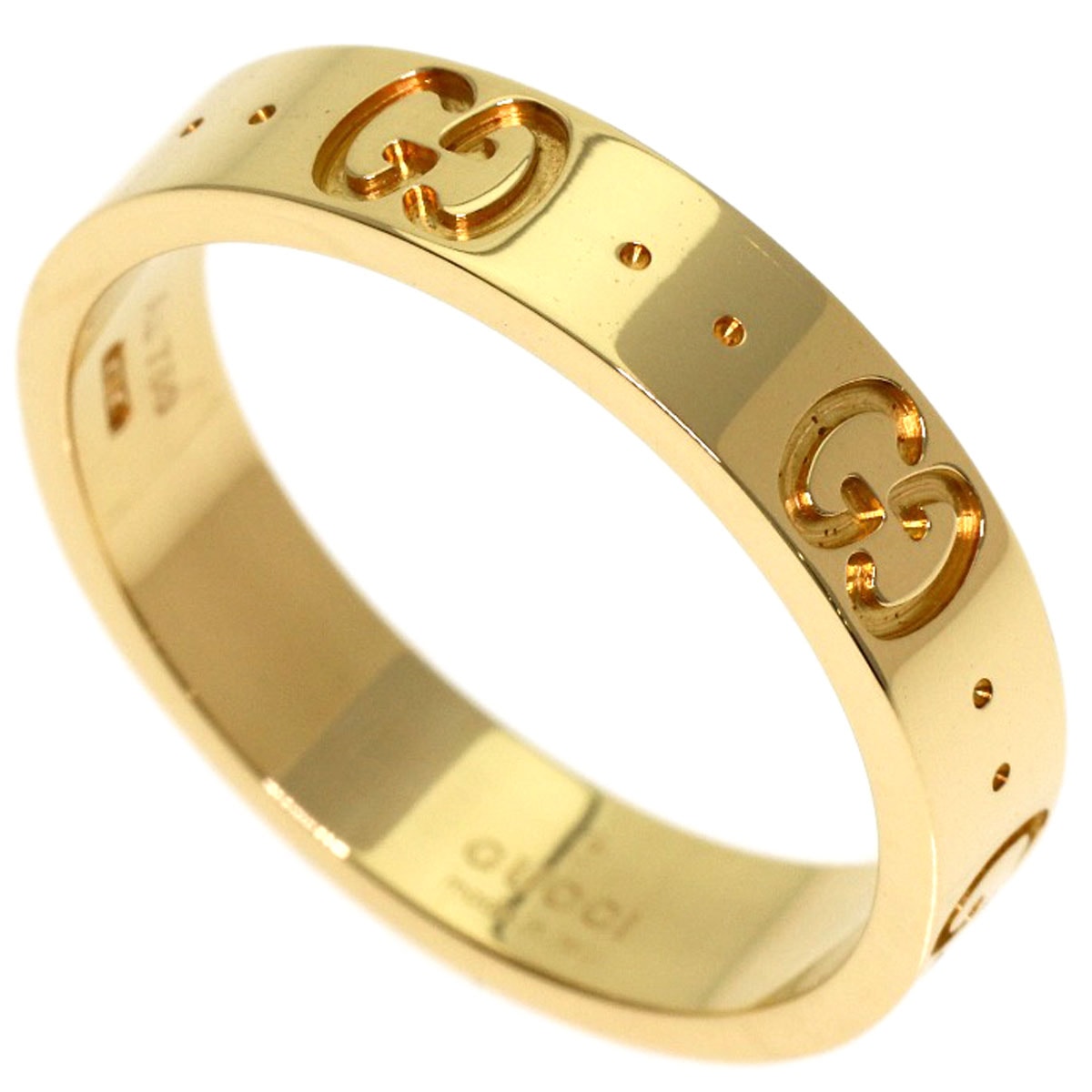 GUCCI グッチ アイコン #11 リング・指輪 K18YG レディース [中古]