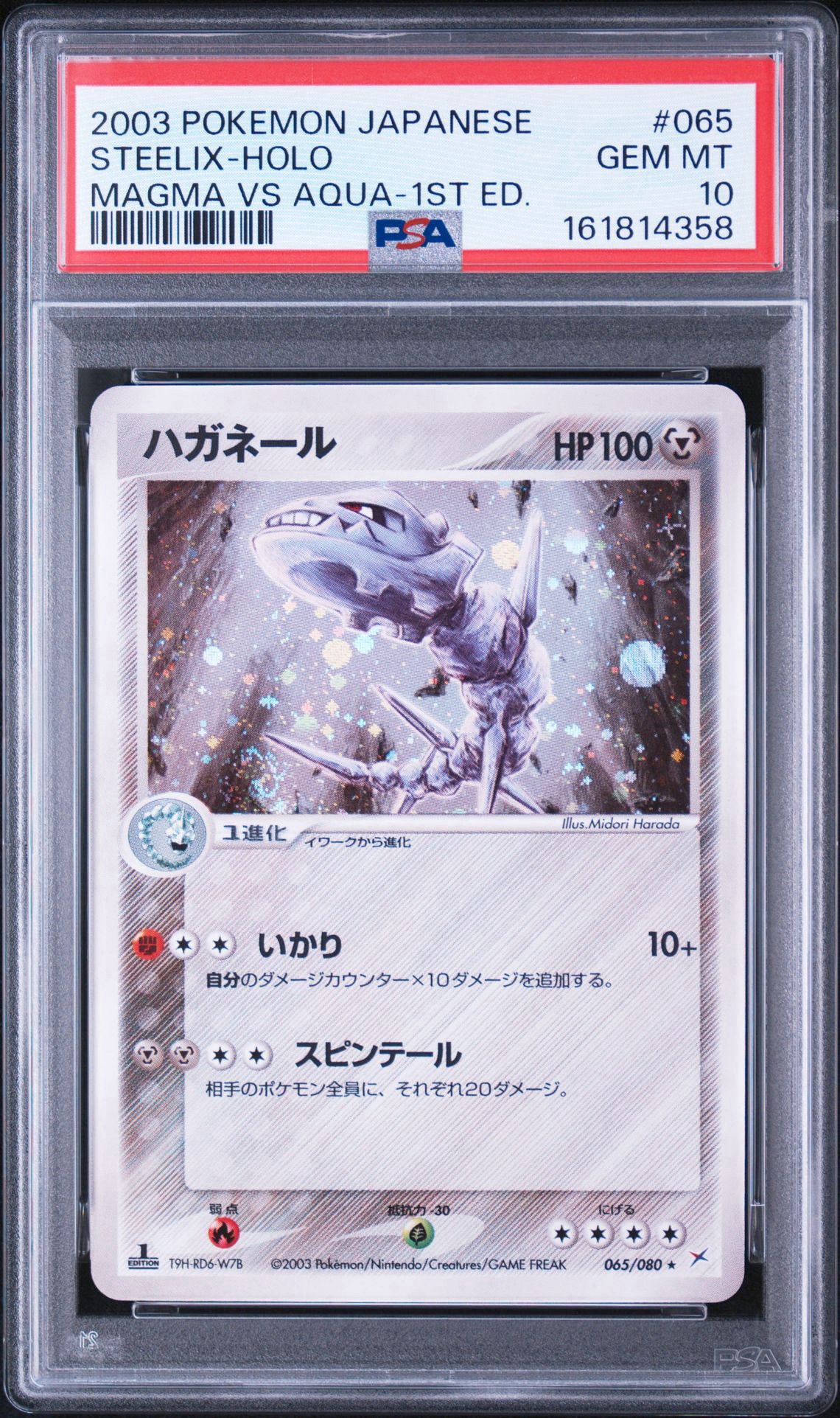 ハガネール ★ :1ED [ADVEX 065/080](強化拡張パックex1「マグマVSアクア ふたつの野望」)