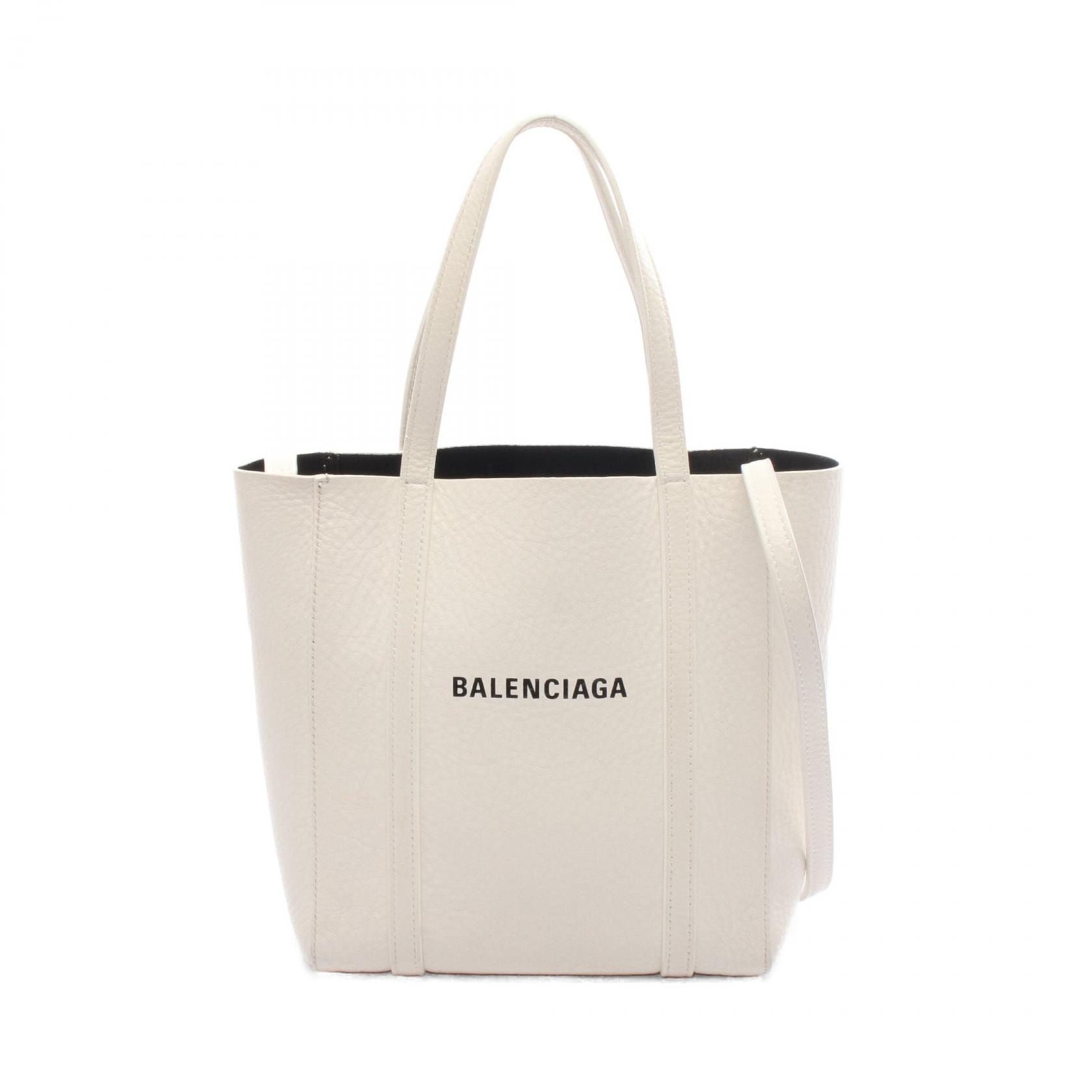 バレンシアガ BALENCIAGA EVERYDAY XXS エブリデイ トートバッグ バッグ レザー レディース ホワイト系 551815 【中古】