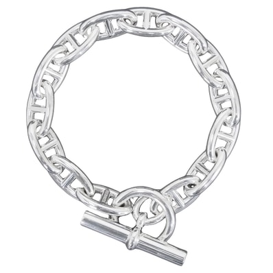 HERMES エルメス ブレスレット シェーヌダンクル GM 14コマ シルバー シルバー925 (SV925 Ag925) 新品