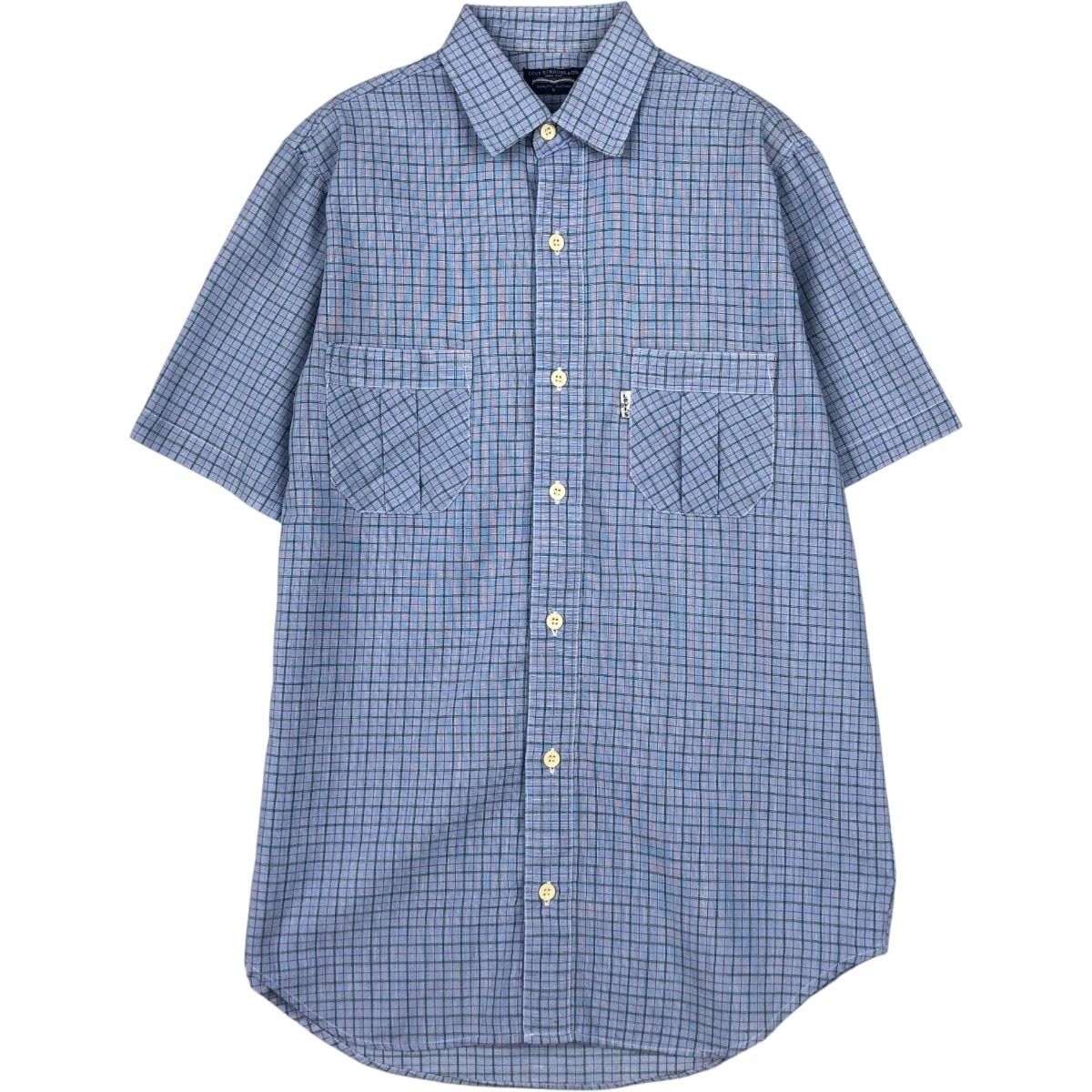 古着 リーバイス Levi's LEVI STRAUSS & CO. 半袖 チェックシャツ メンズS相当/eaa665682