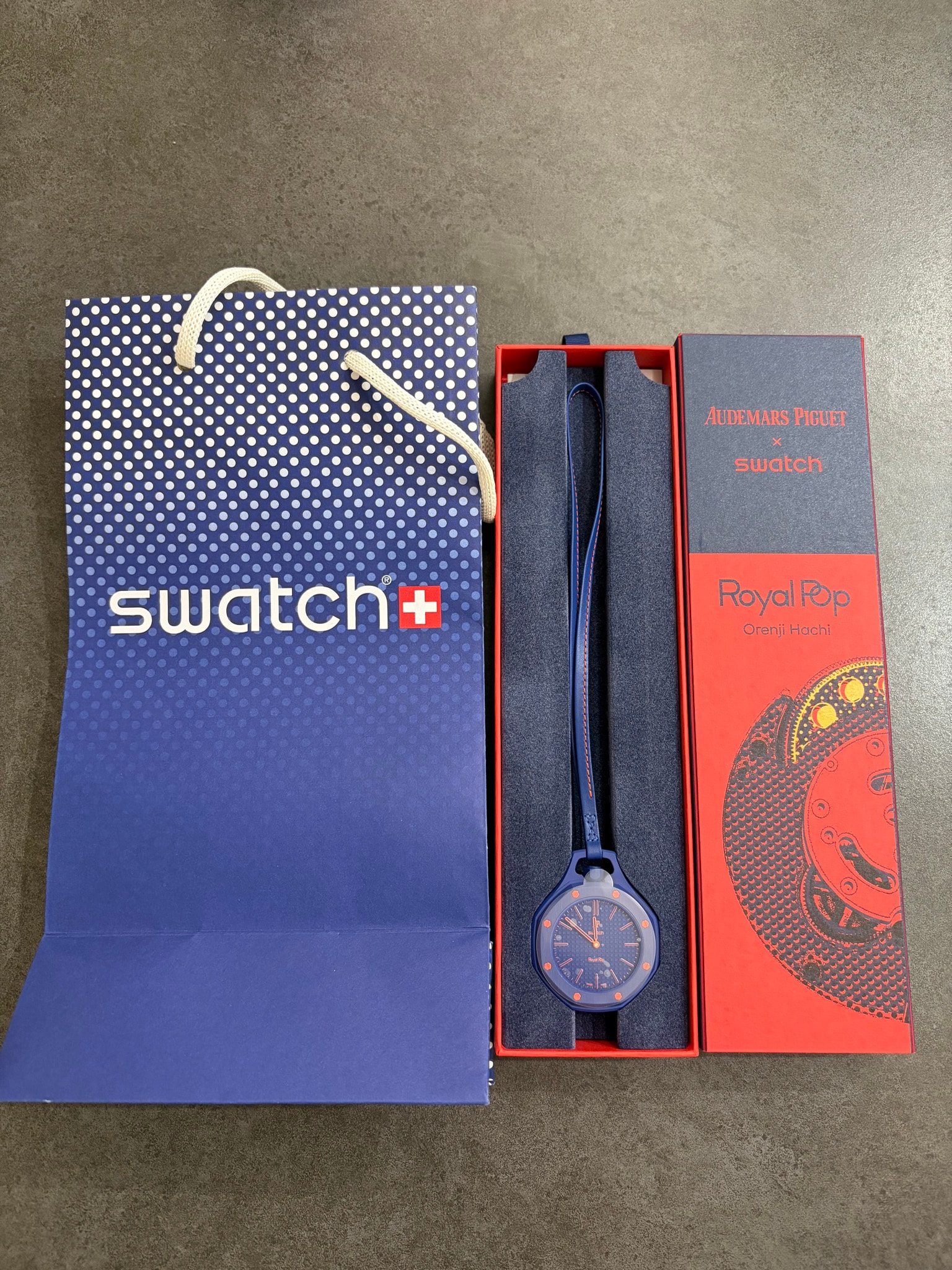 Swatch x Audemars Piguet Royal Pop Orenji Hachi "Navy"