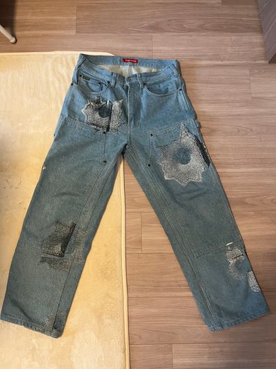 Supreme Nate Lowman Double Knee Painter Pant "Denim"